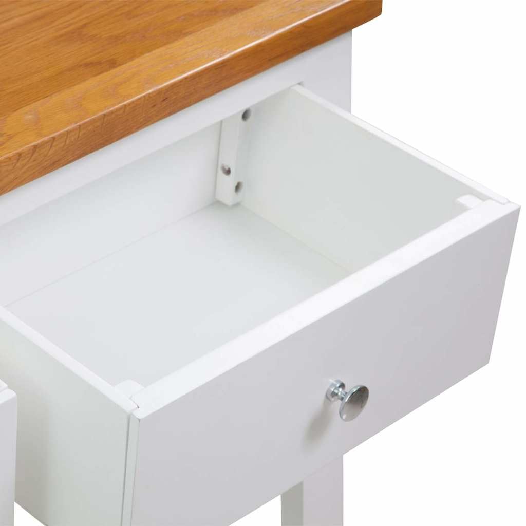 Solid Oak Wood Console Table D573978