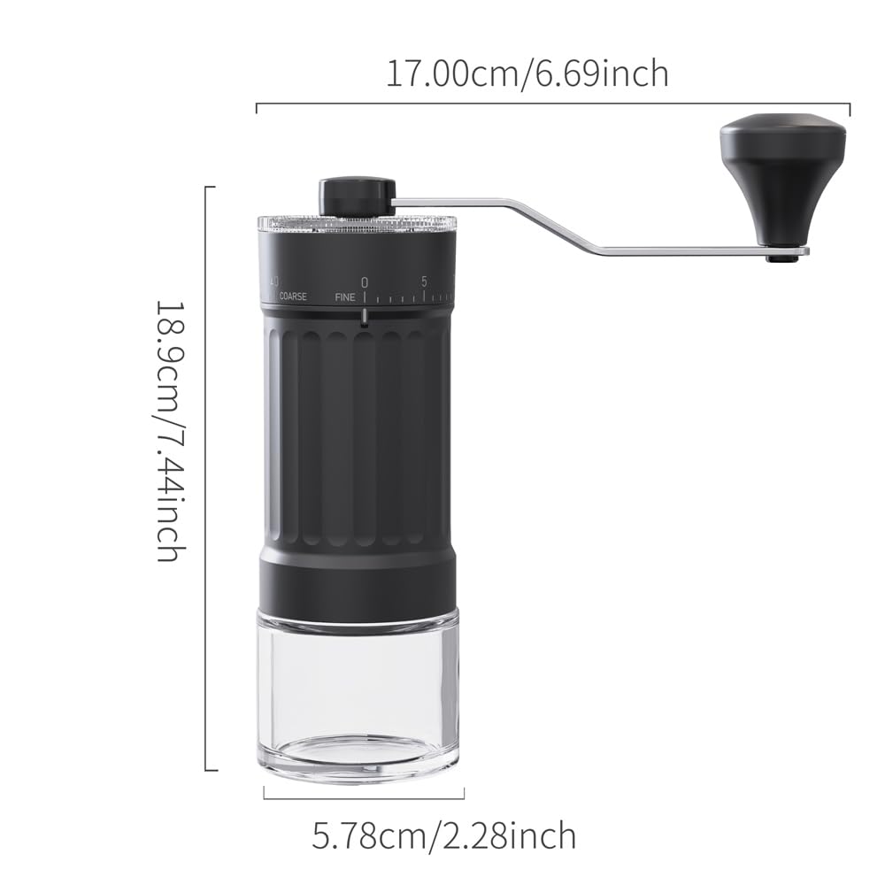 Portable Conical Burr Coffee Grinder 25g Ceramic Burrs J961936