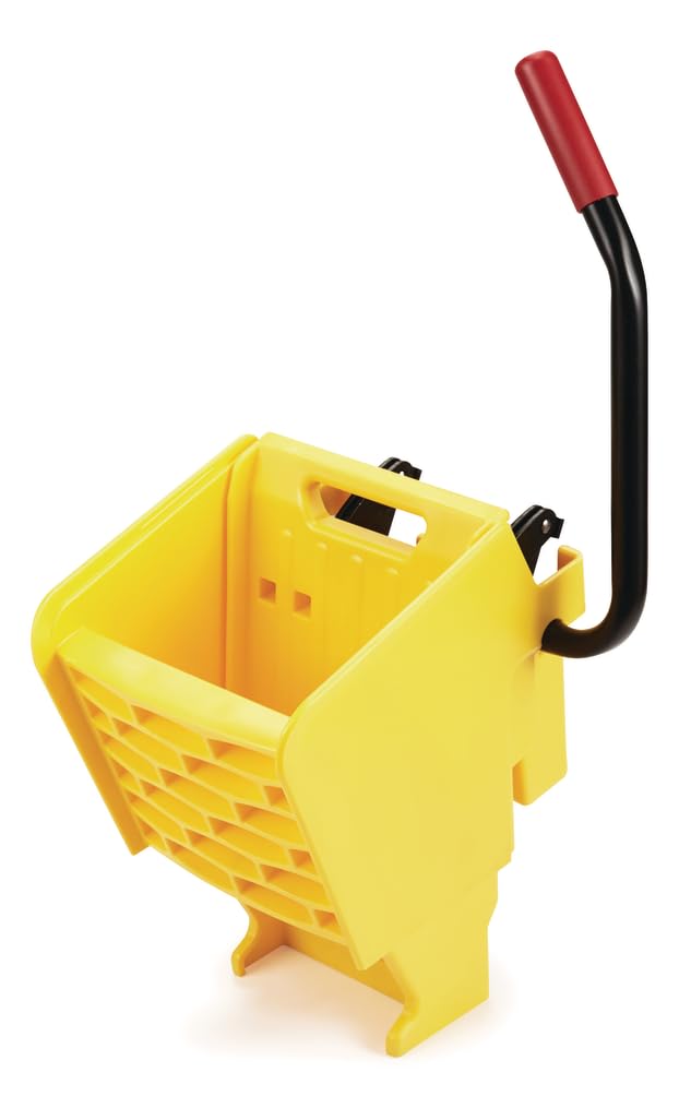 26 Qt. Side-Press Mop Bucket and Wringer Combo on Wheels, Yellow Q3204