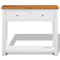 Solid Oak Wood Console Table D573978
