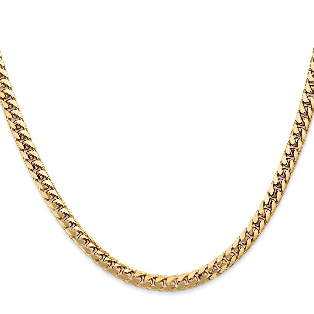14K Yellow Gold Cuban Link Chain Necklace L2790
