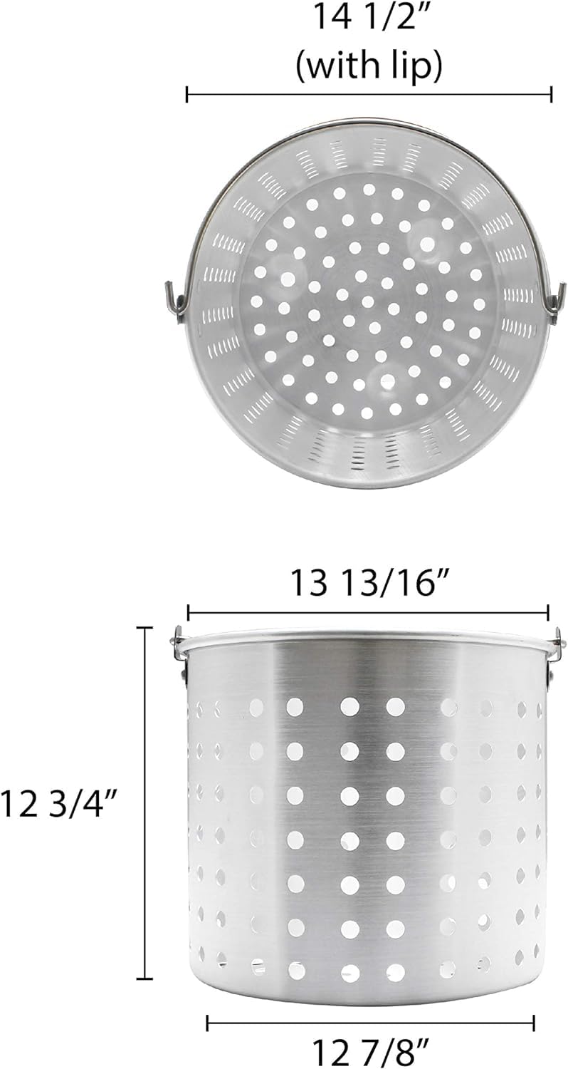 50 qt Aluminum Steamer Basket A293828