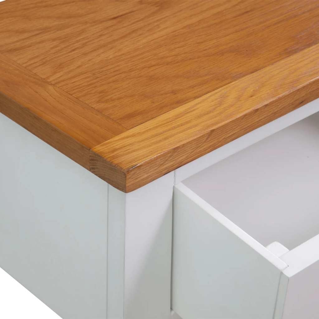Solid Oak Wood Console Table D573978