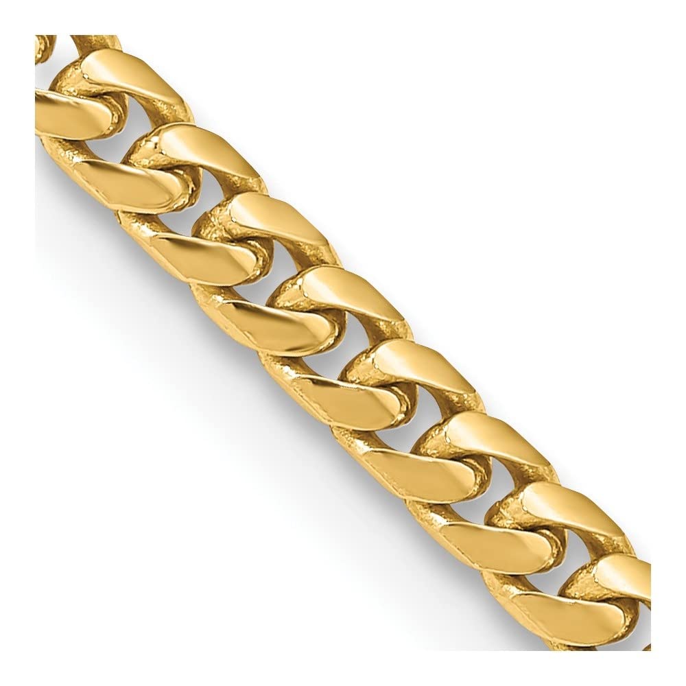 14K Yellow Gold Cuban Link Chain Necklace L2790