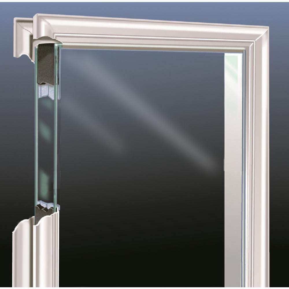 Primed Left Hand Outswing Prehung Door Full Lite Clear Glass 30"x80" Steel R1864