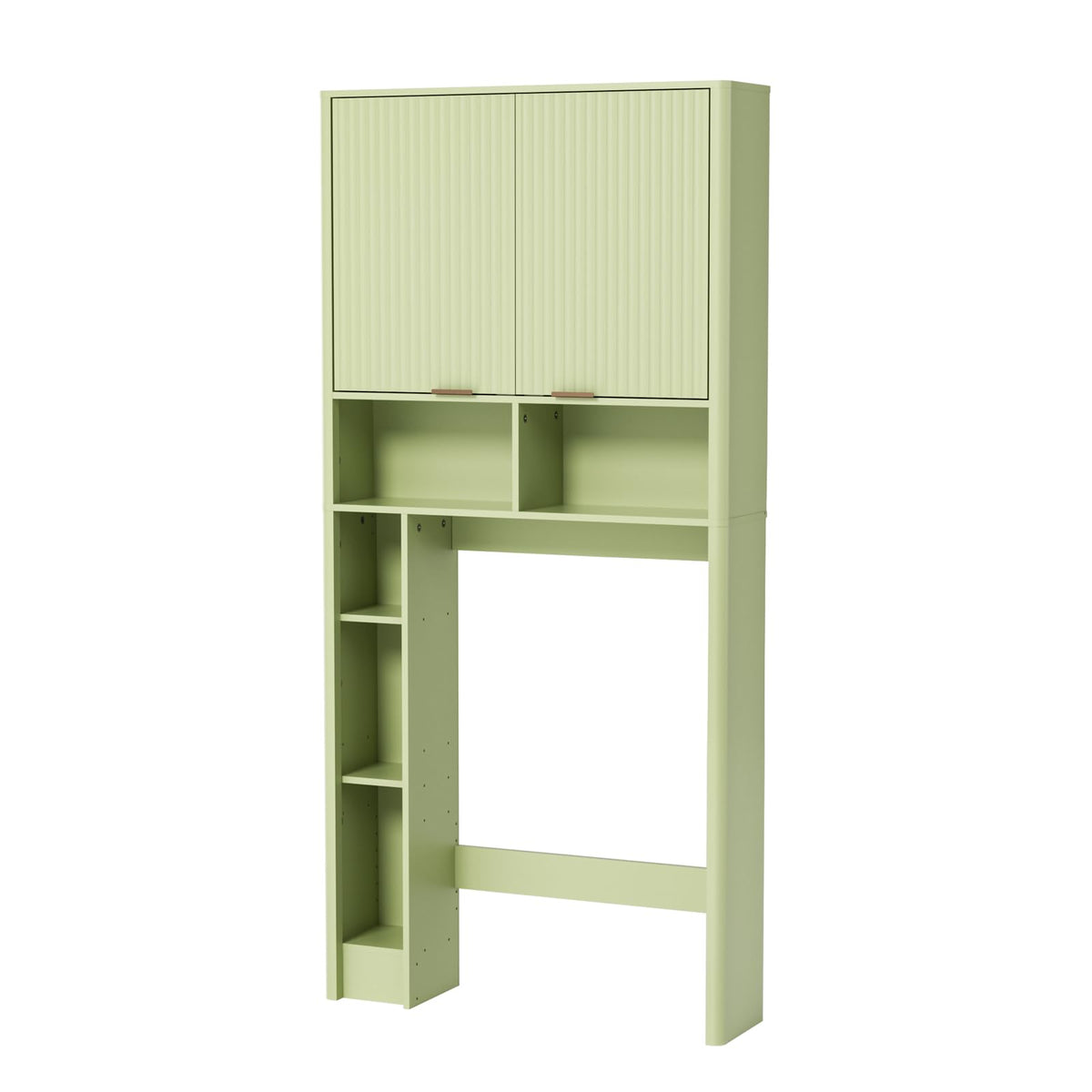 Green Over the Toilet Storage Cabinet with Adjustable Shelf N471