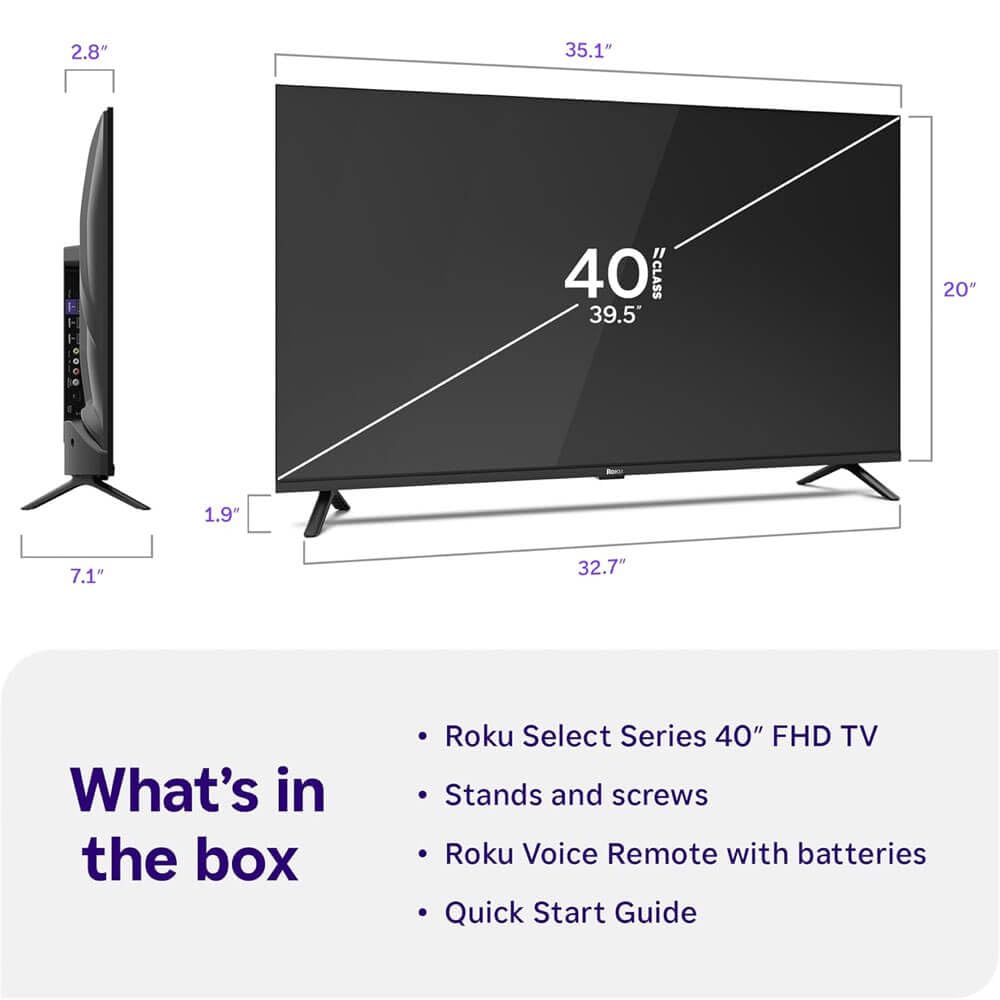 40 inch 1080p LED Smart TV T1305