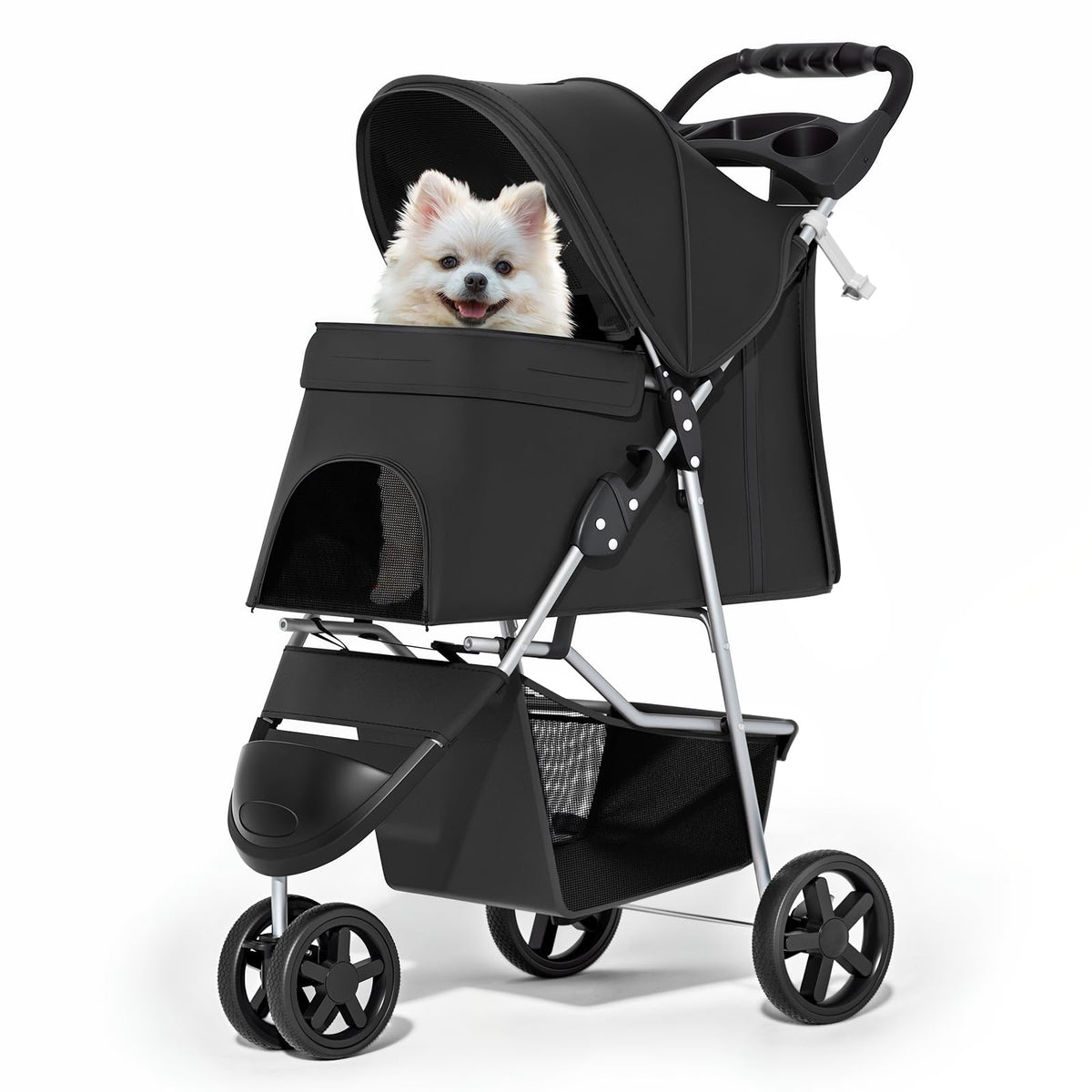 Black Pet Stroller Y2310