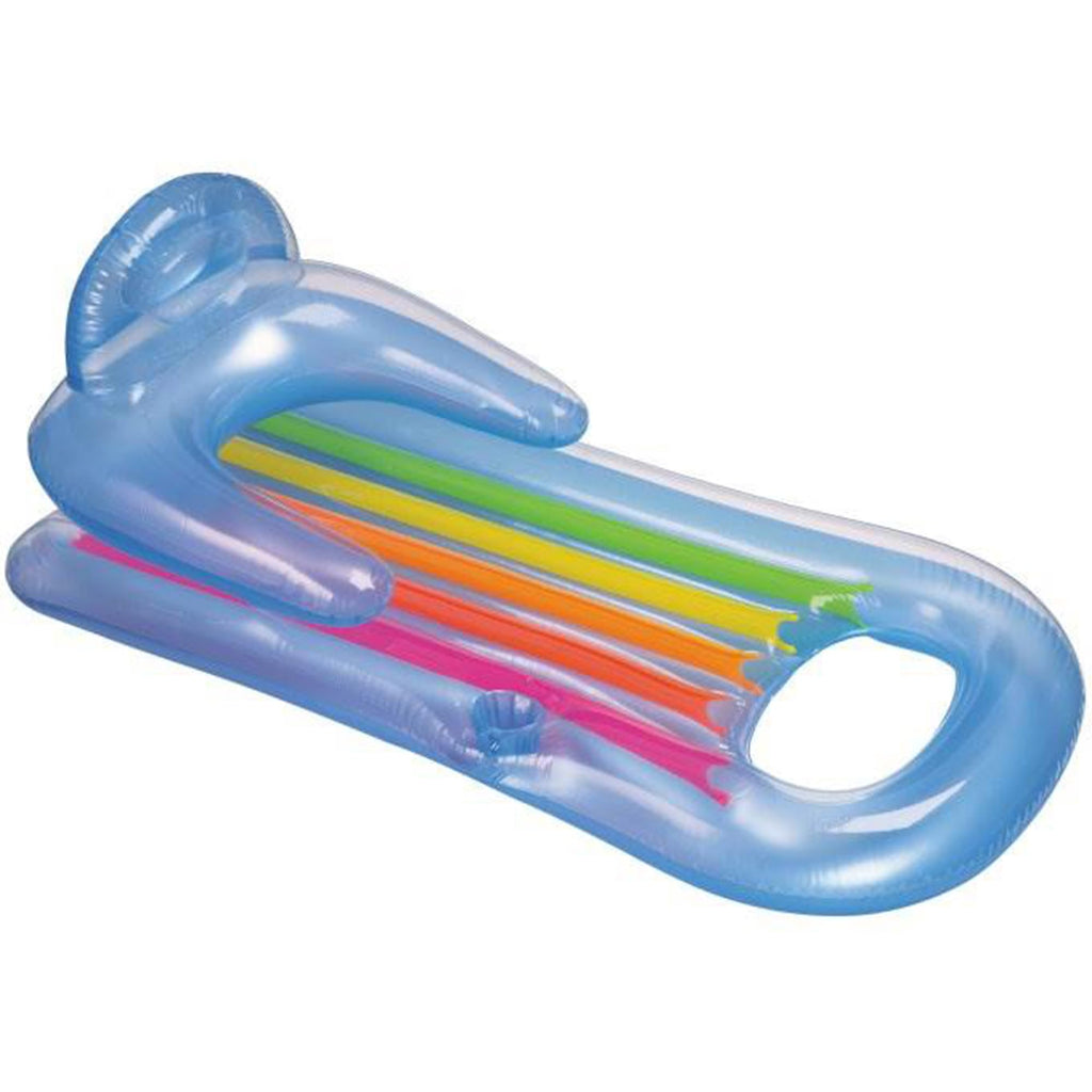Inflatable Swimming Pool Lounger with Headrest 4 Pack V606344