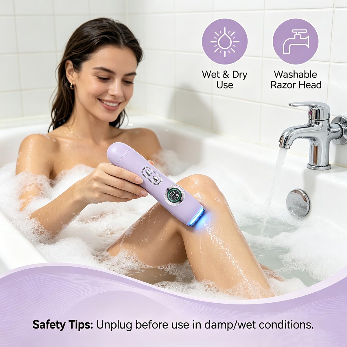 2-in-1 Electric Shaver & Razor S46740