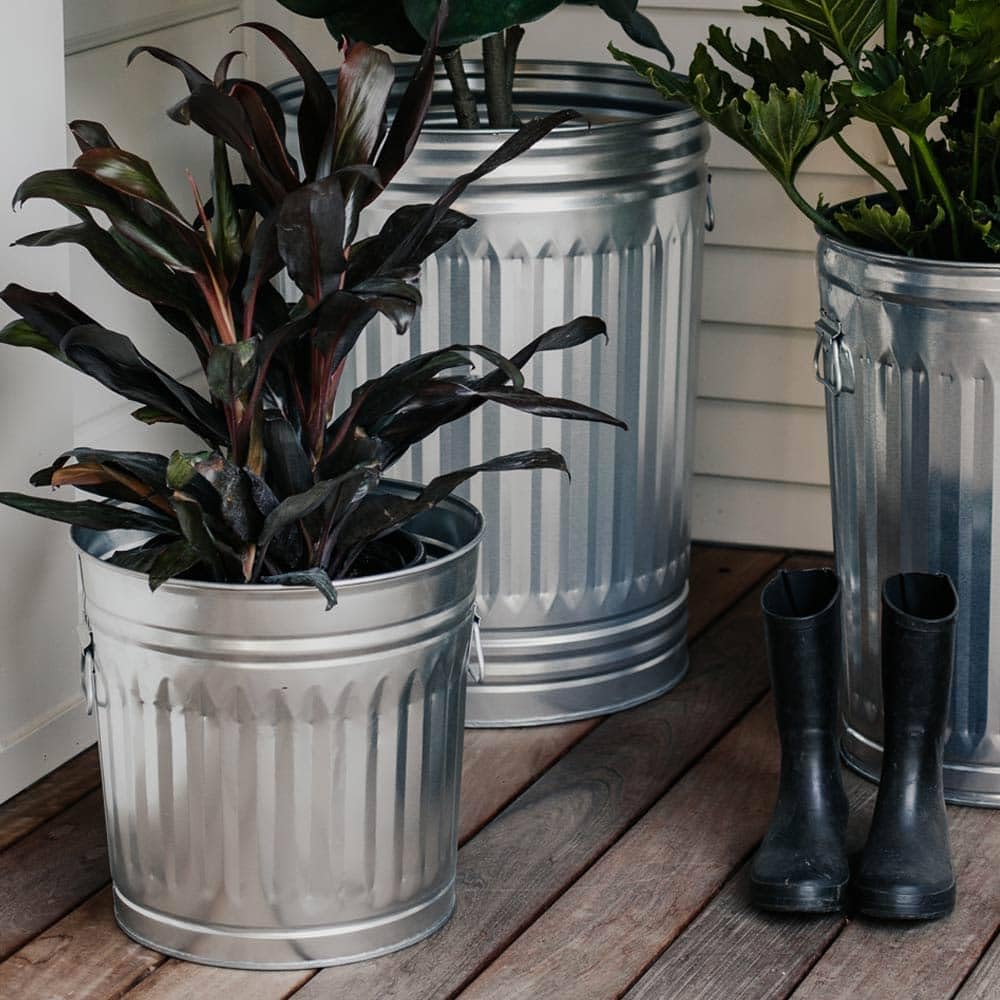 Galvanized Steel 31-Gallon Trash Can G648647