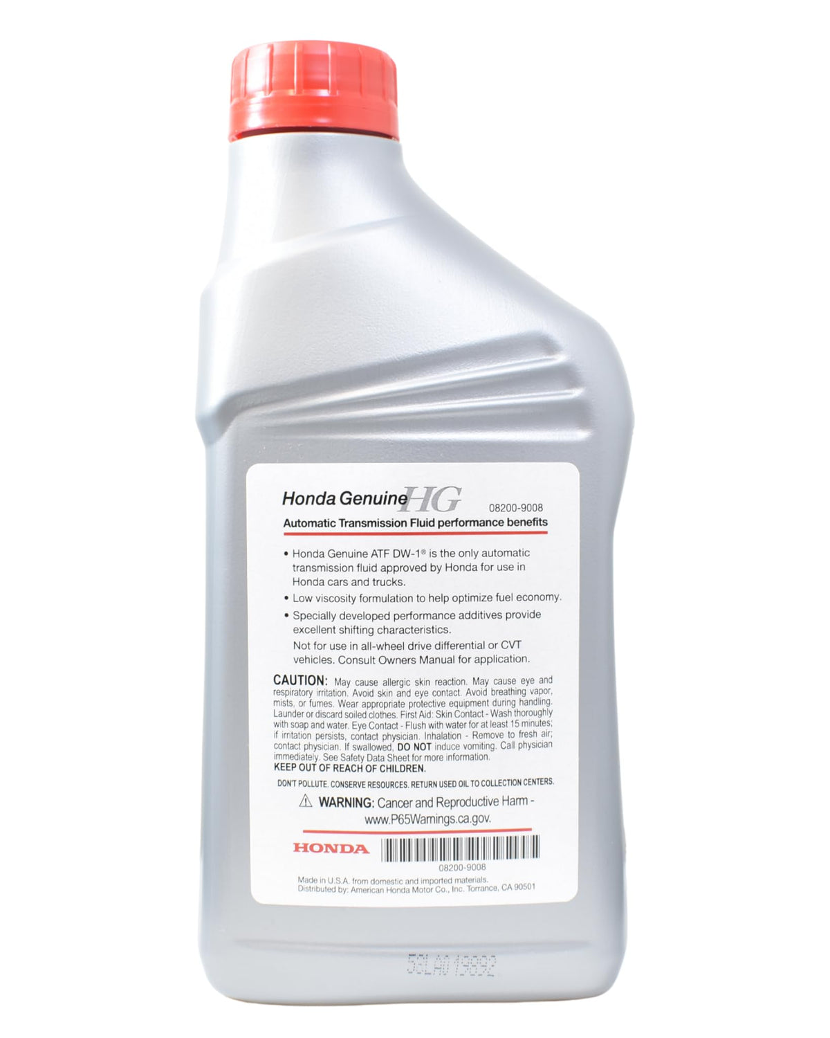Automatic Transmission Fluid 6 Pack 1 Quart Bottles B301