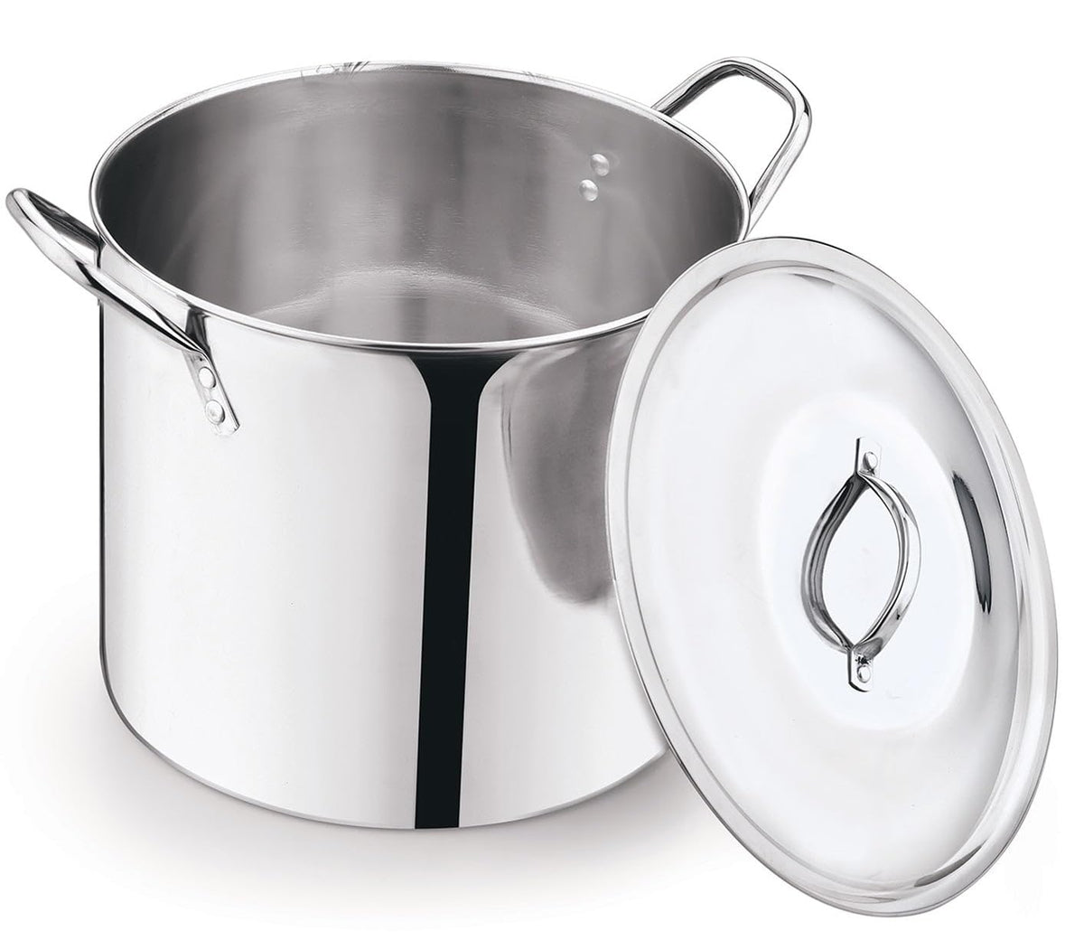 12 Quart Stainless Steel Stock Pot with Metal Lid D254