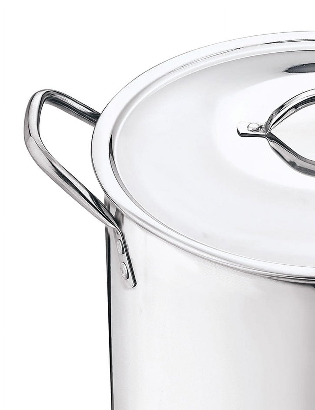 12 Quart Stainless Steel Stock Pot with Metal Lid D254