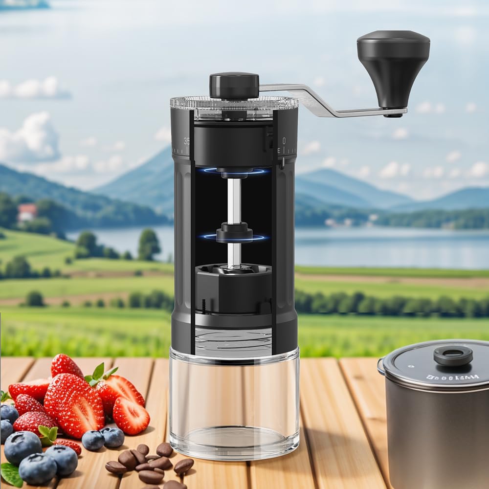 Portable Conical Burr Coffee Grinder 25g Ceramic Burrs J961936