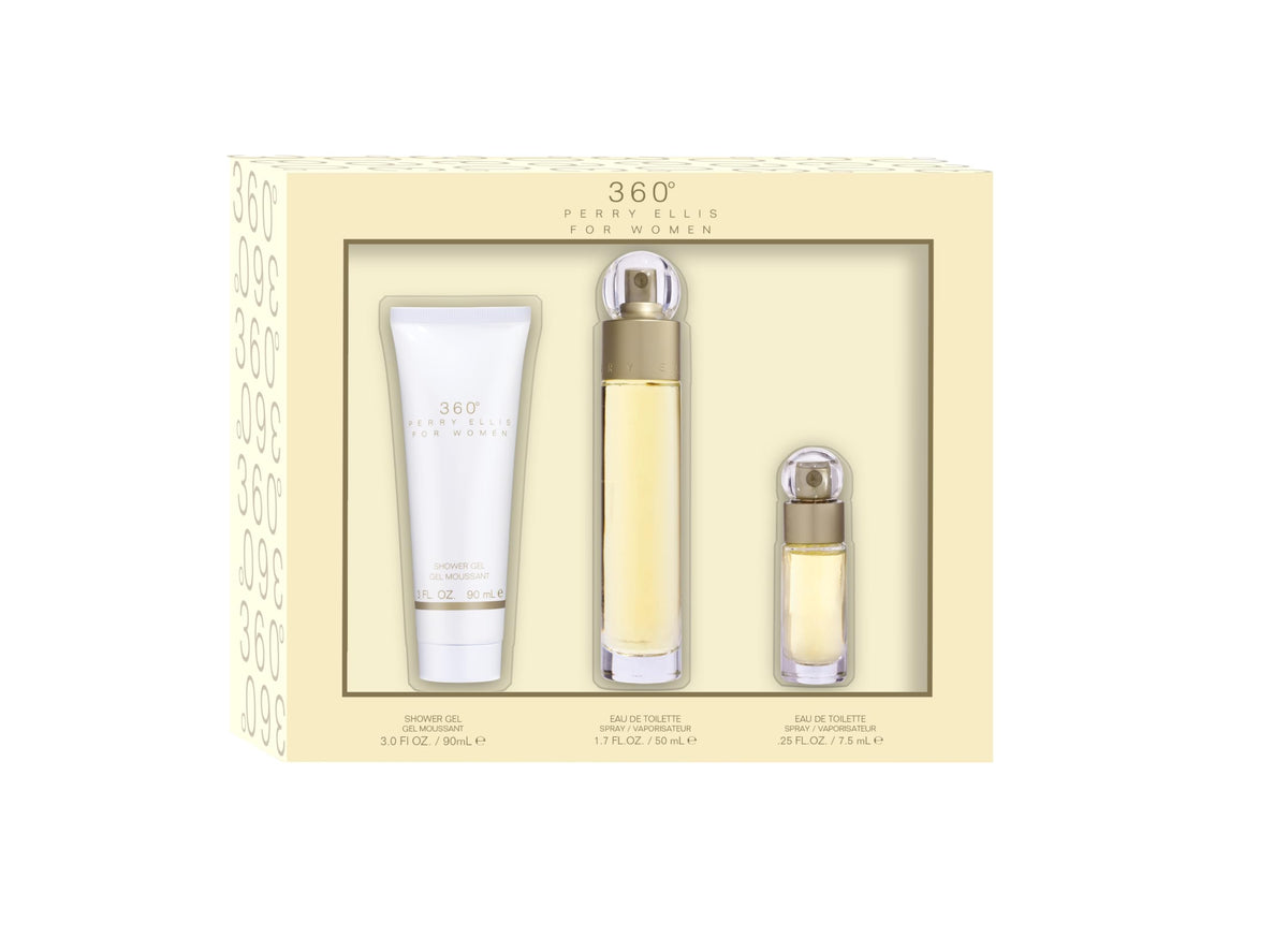 3 Pc Gift Set 1.7oz EDT Spray, 3oz Shower Gel, 0.25oz EDT Spray A351051