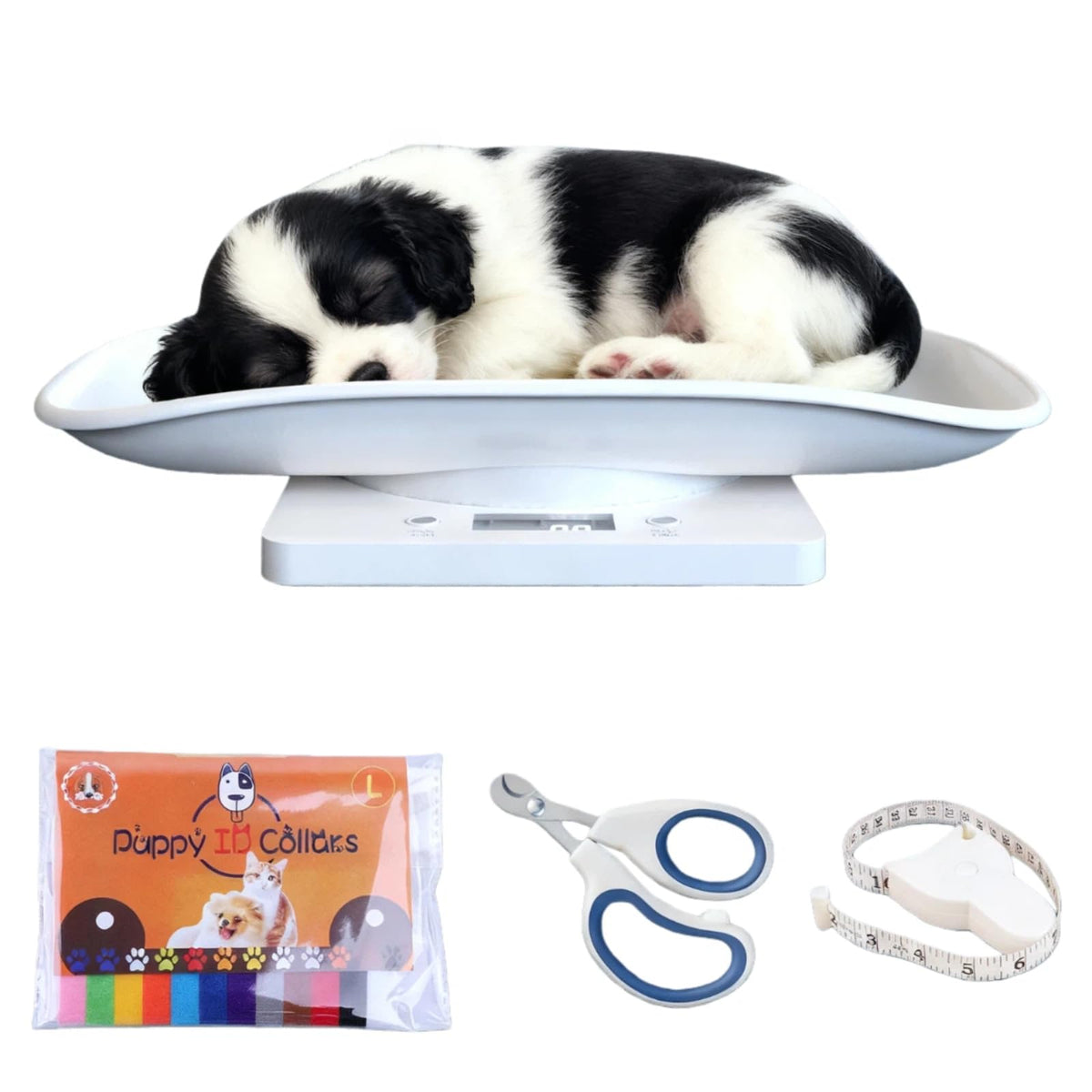 Digital Pet Scale for Small Animal, LED Display, Measures Up to 15kg, White K34947