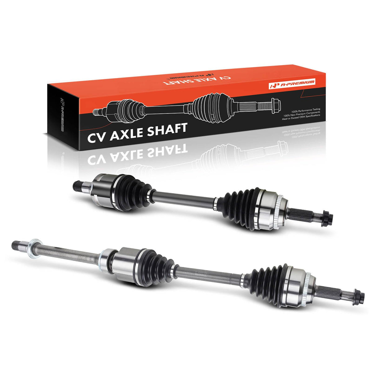 Set of 2 Front CV Axle Shaft Assembly M2594