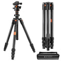 Carbon Fiber Camera Tripod with Ball Head J924