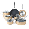 12 Piece Hard Anodized Nonstick Cookware Set C374