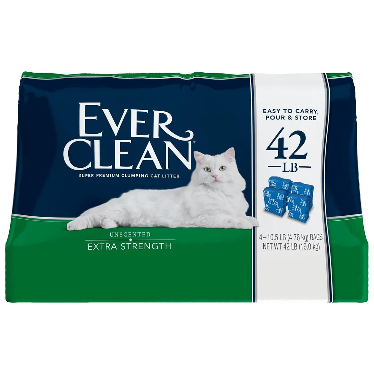 Extra Strength Clumping Unscented Cat Litter 42 lbs R6126