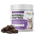 Natural Hairball Control Chews for Cats with Omega 3 6 Fatty Acids 70ct D828455