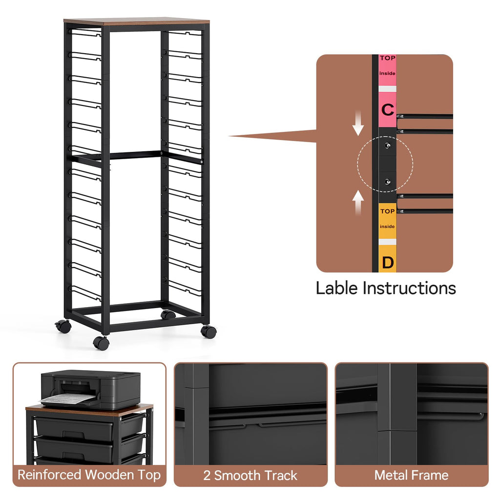 Rolling Cart with 12 Drawers D46056