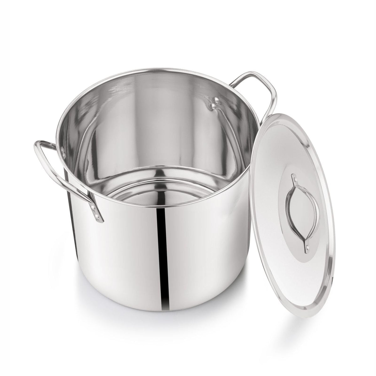 12 Quart Stainless Steel Stock Pot with Metal Lid D254