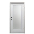 Primed Left Hand Outswing Prehung Door Full Lite Clear Glass 30"x80" Steel R1864