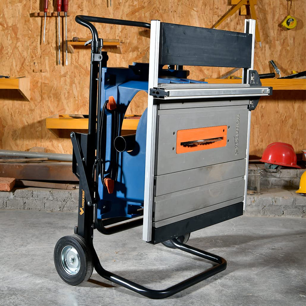 Portable Foldable Table Saw Stand with 8 Inch Wheels V87079