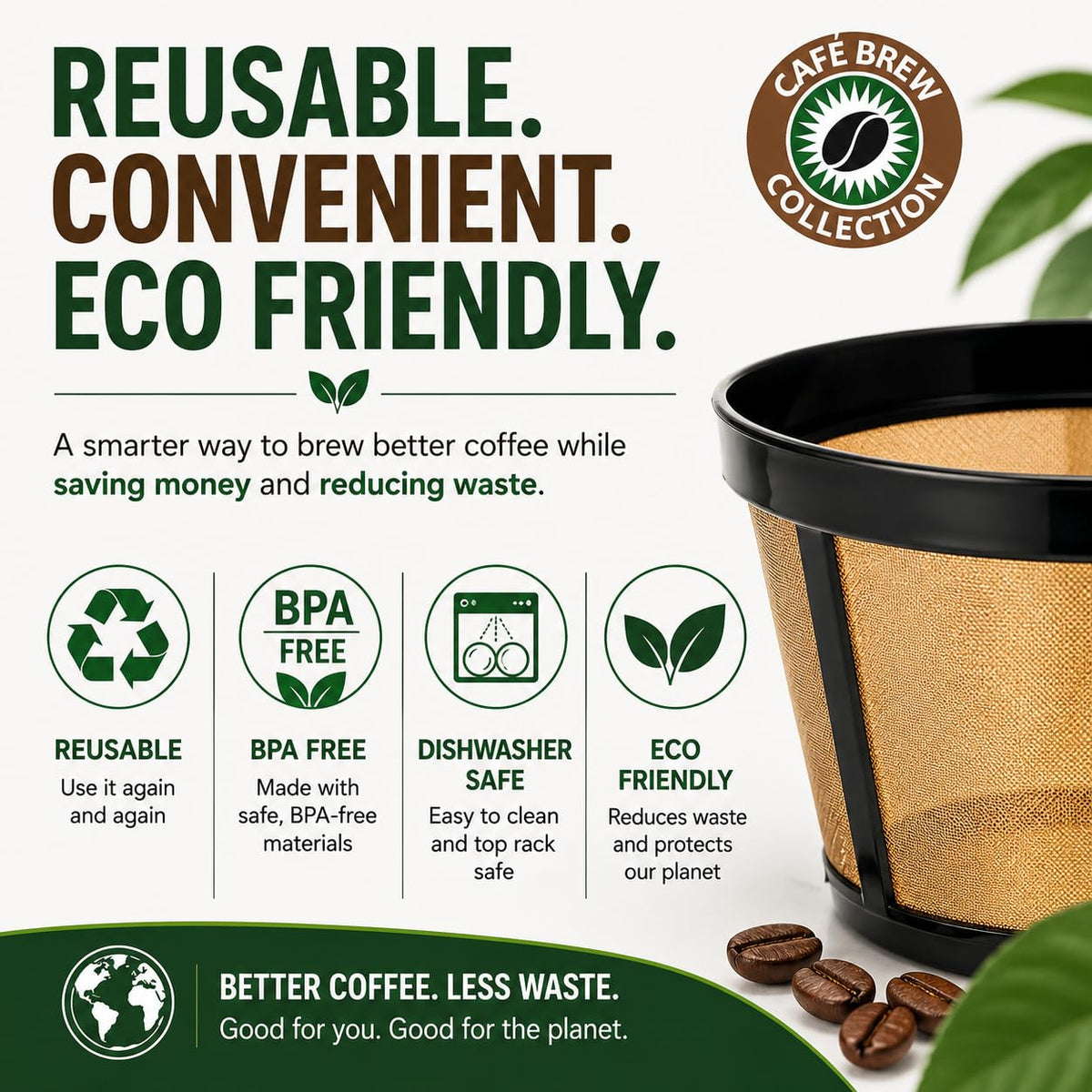 12 Cup Reusable Coffee Filter G119
