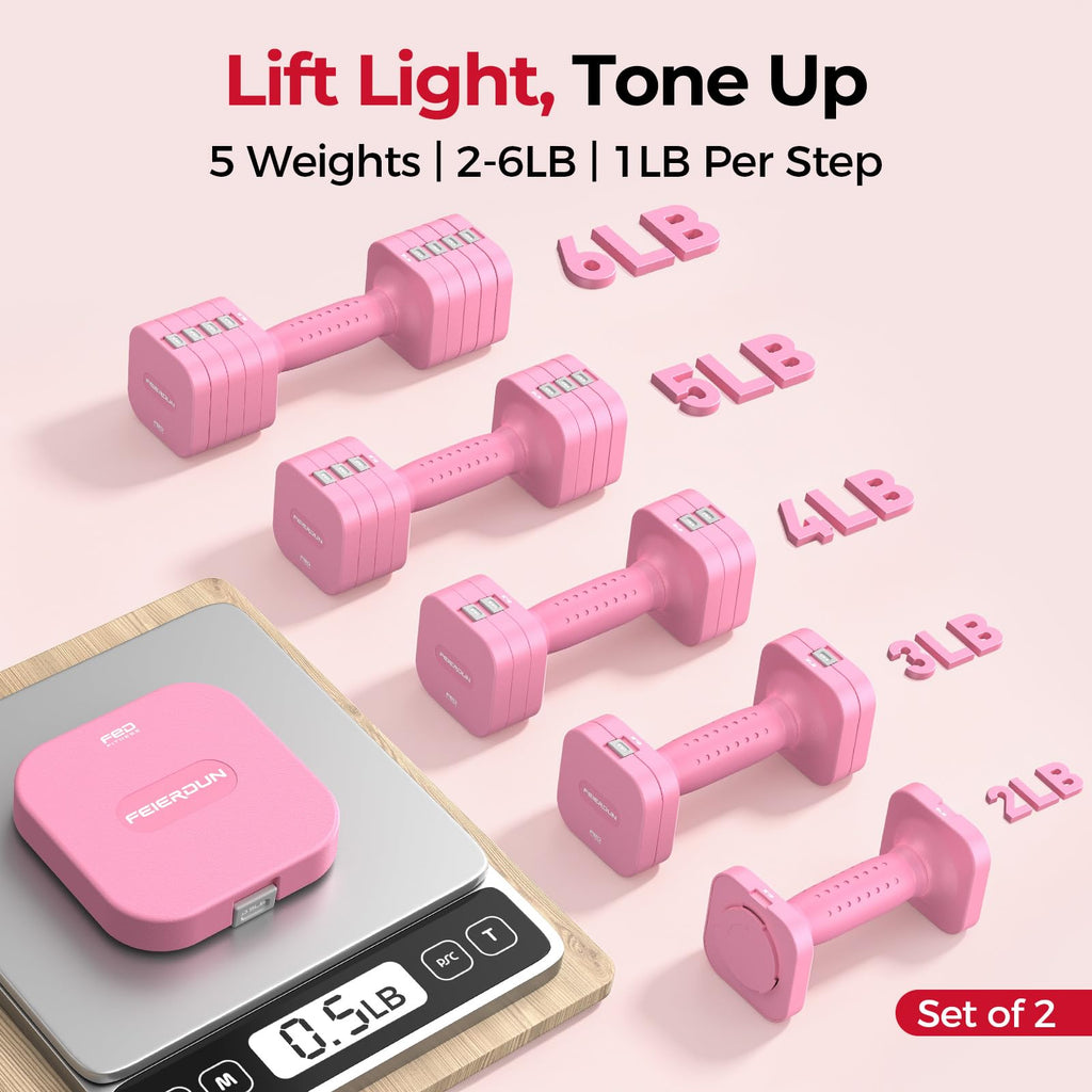 5-in-1 Adjustable Dumbbell Set Q47650