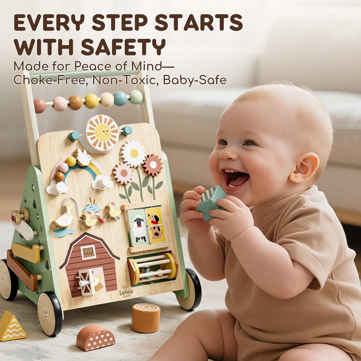 Wooden Baby Walker J8526