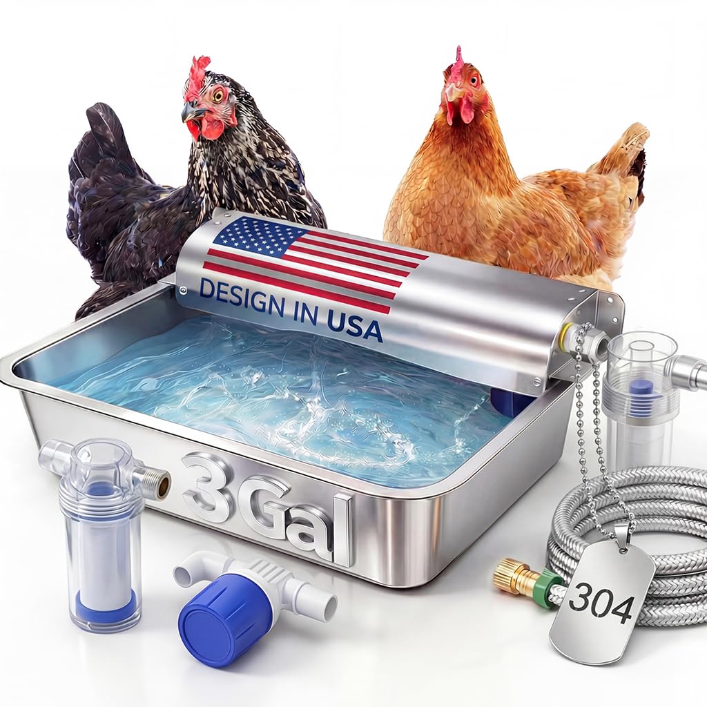 Automatic Chicken Waterer 304 Stainless Steel U3902