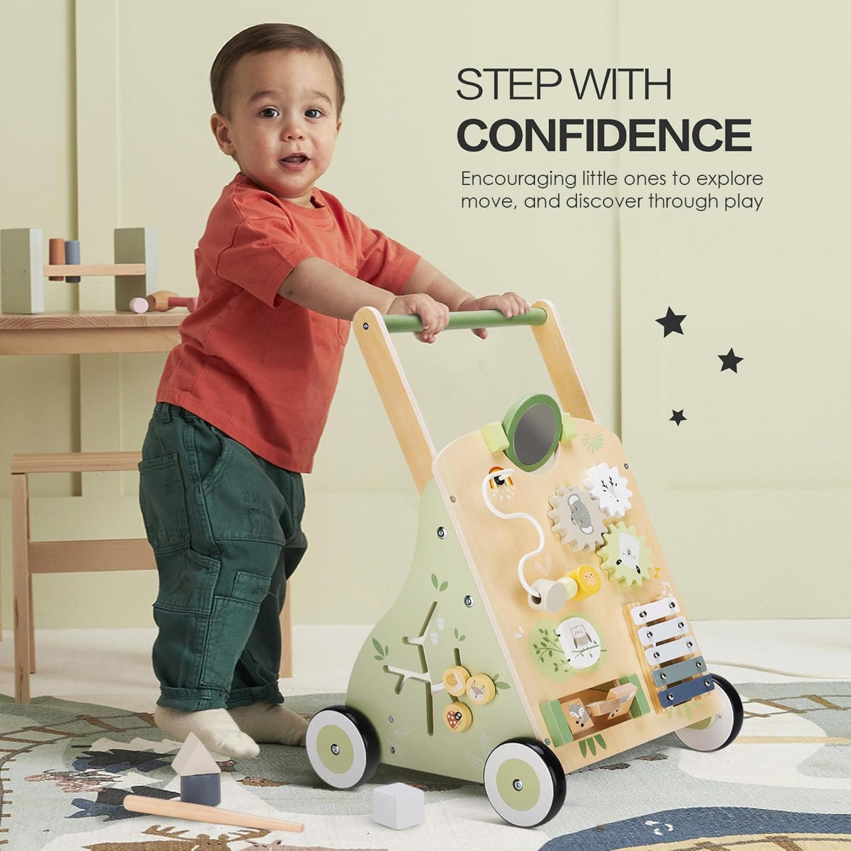 Wooden Baby Walker 18M+ M3968