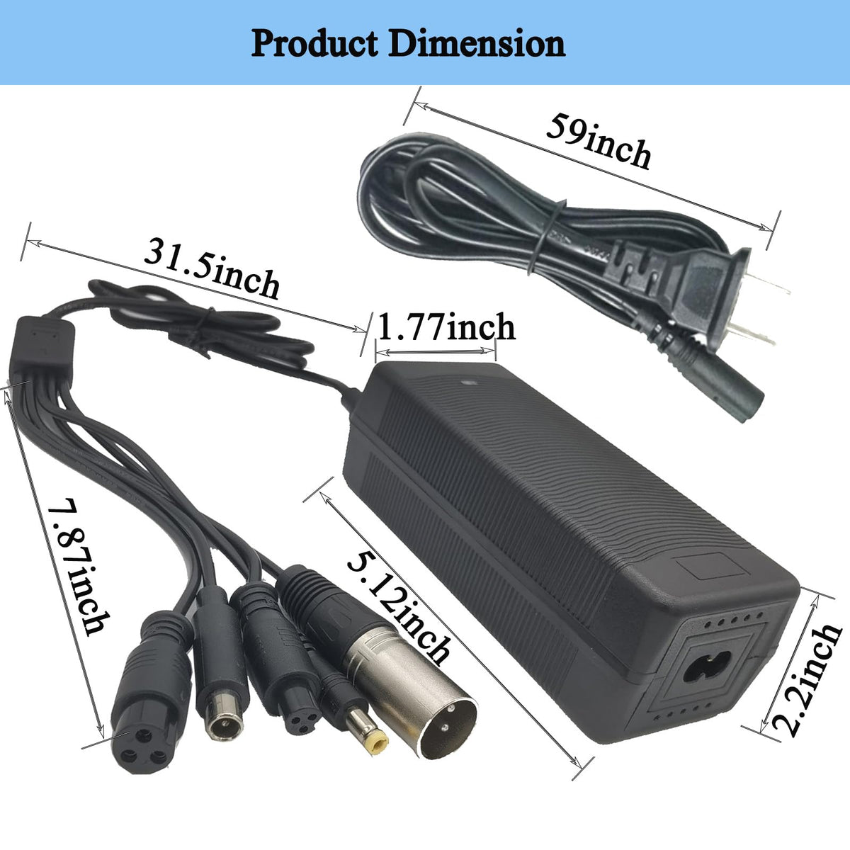 48V 2A Electric Bike Charger E789