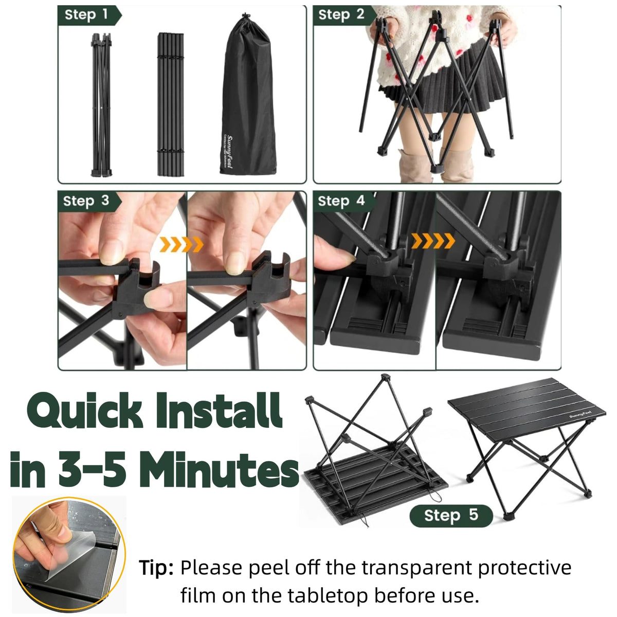 Ultralight Portable Folding Camping Table X22011