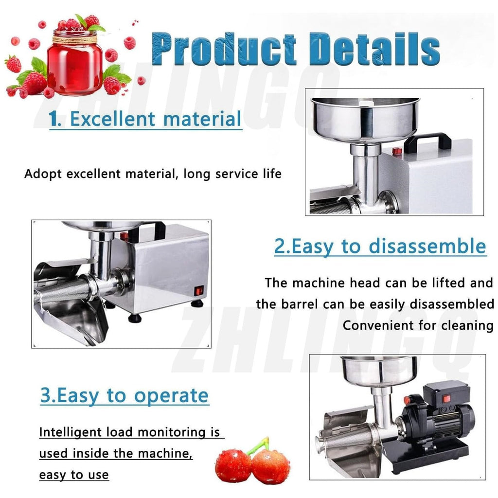 450W Stainless Steel Electric Tomato Strainer B33738