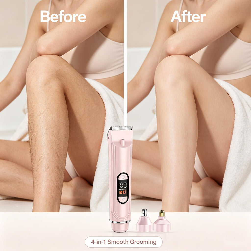 Waterproof Rechargeable Electric Razor with 2 Heads O9435