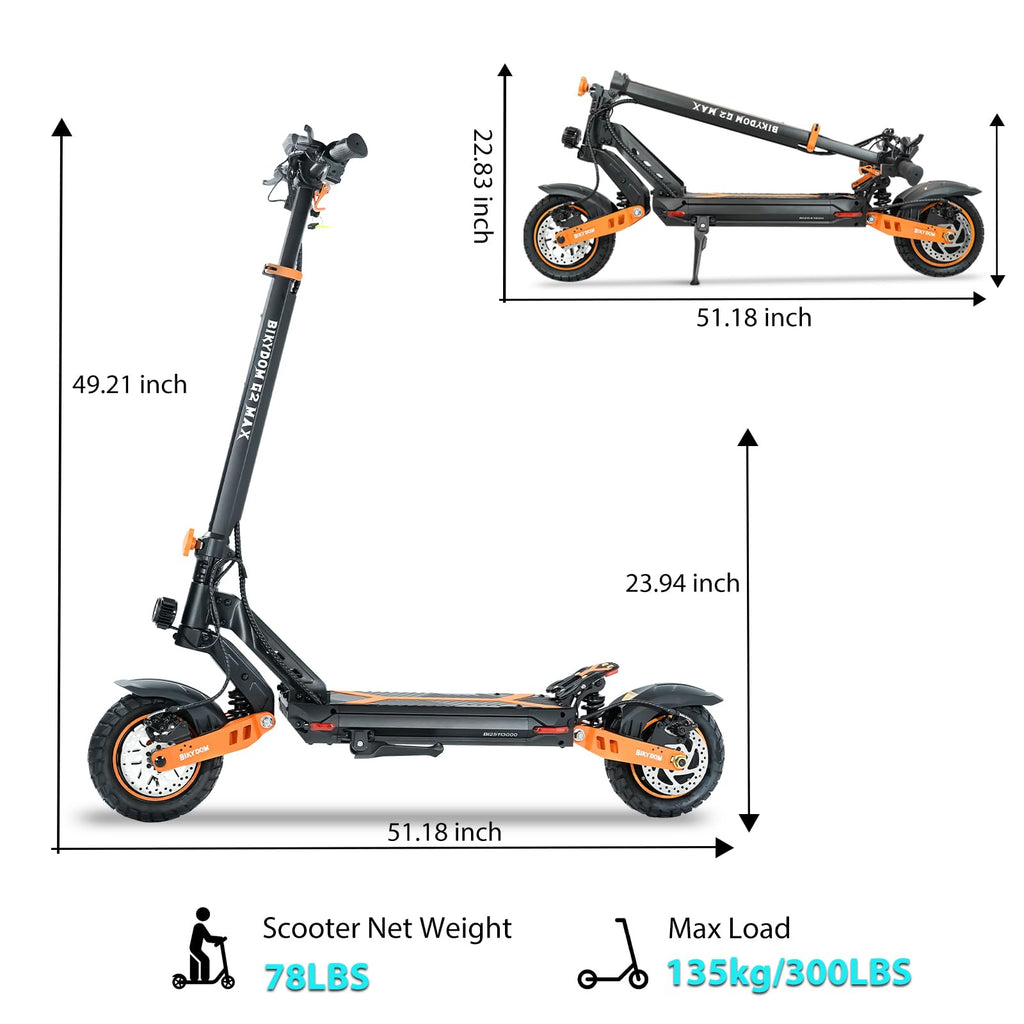 1600 W Motor 50 Miles Range 40 MPH Electric Scooter P88127