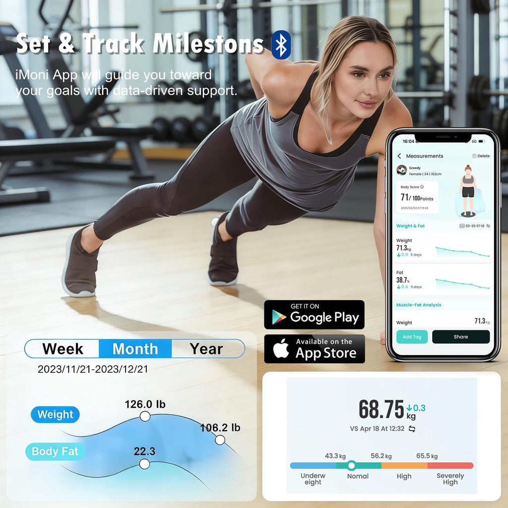 Smart Body Weight & Fat Scale with App N7199
