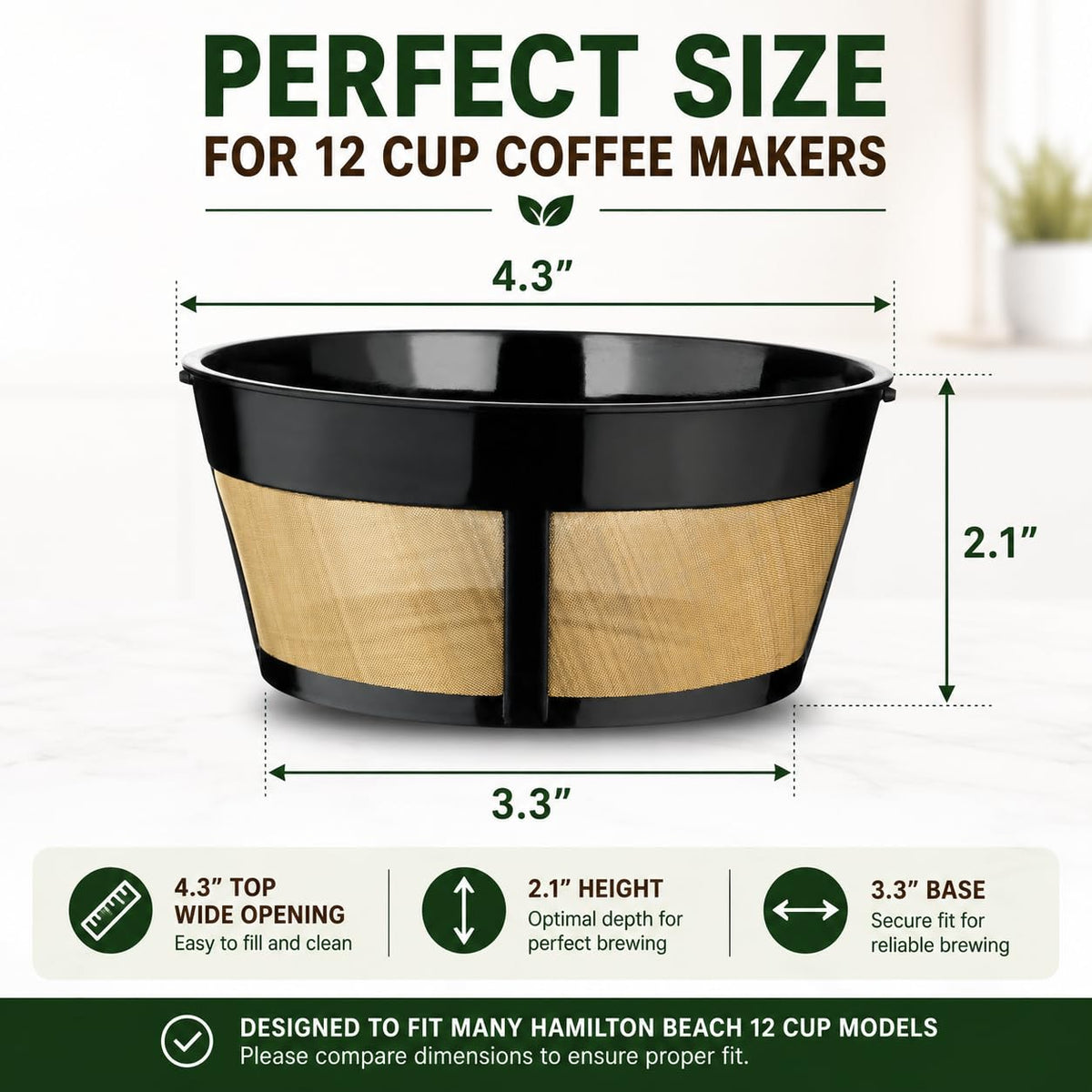 12 Cup Reusable Coffee Filter G119