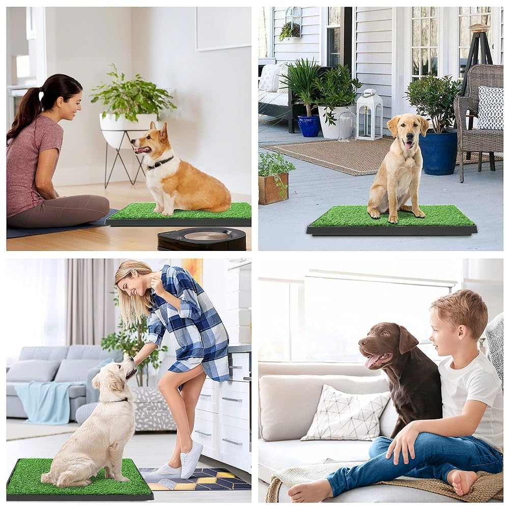 Artificial Dog Grass Pad with Tray 16x20 inches A382508