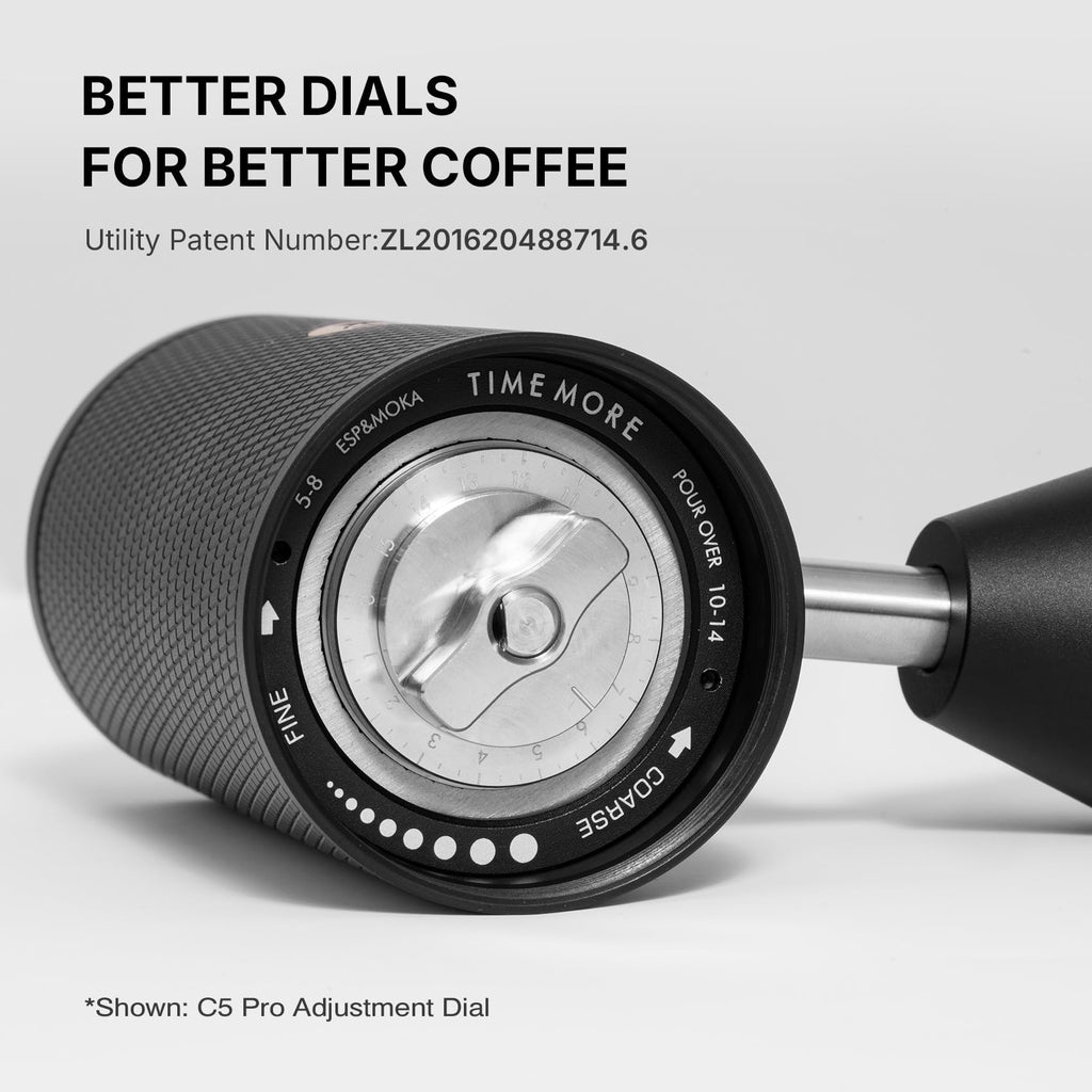 Manual Coffee Grinder with Conical Burr, Portable Hand Coffee Mill, Black Z28109