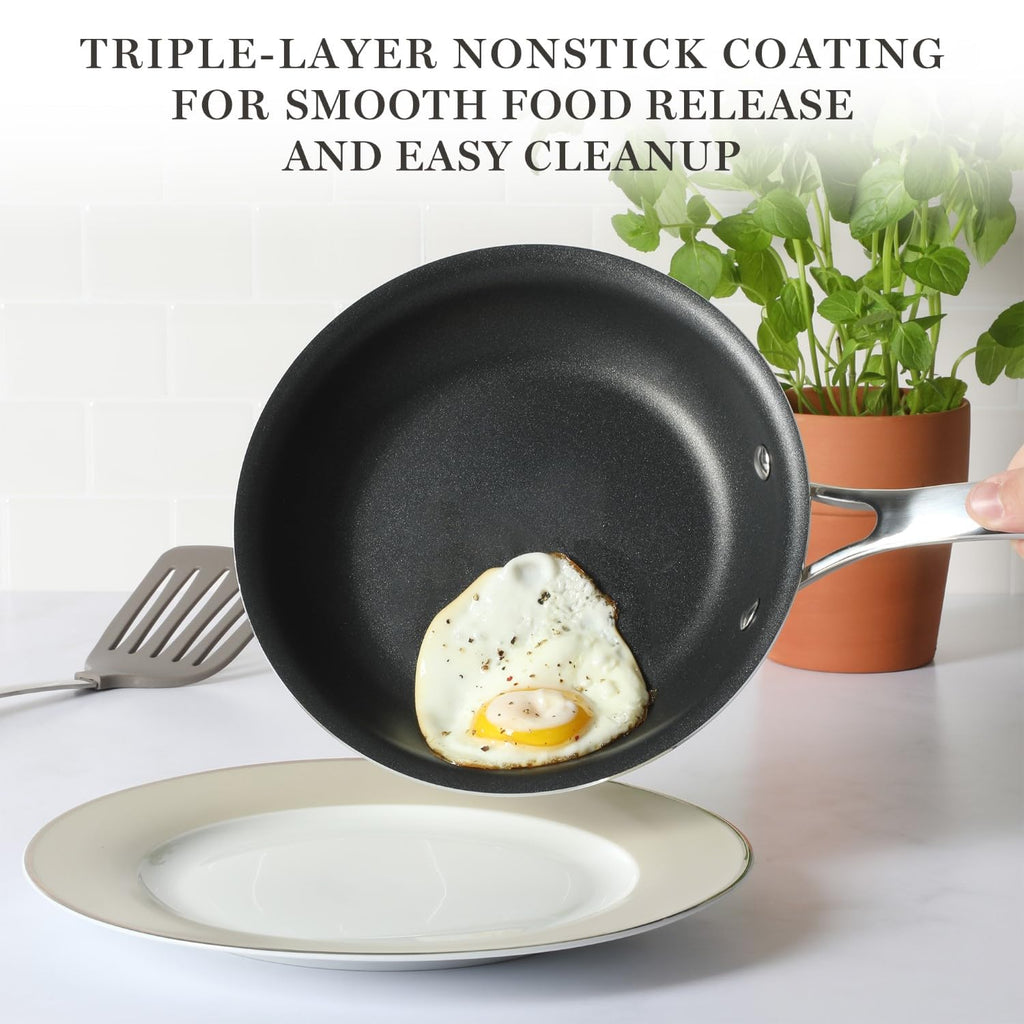 12 Piece Hard Anodized Nonstick Cookware Set C374