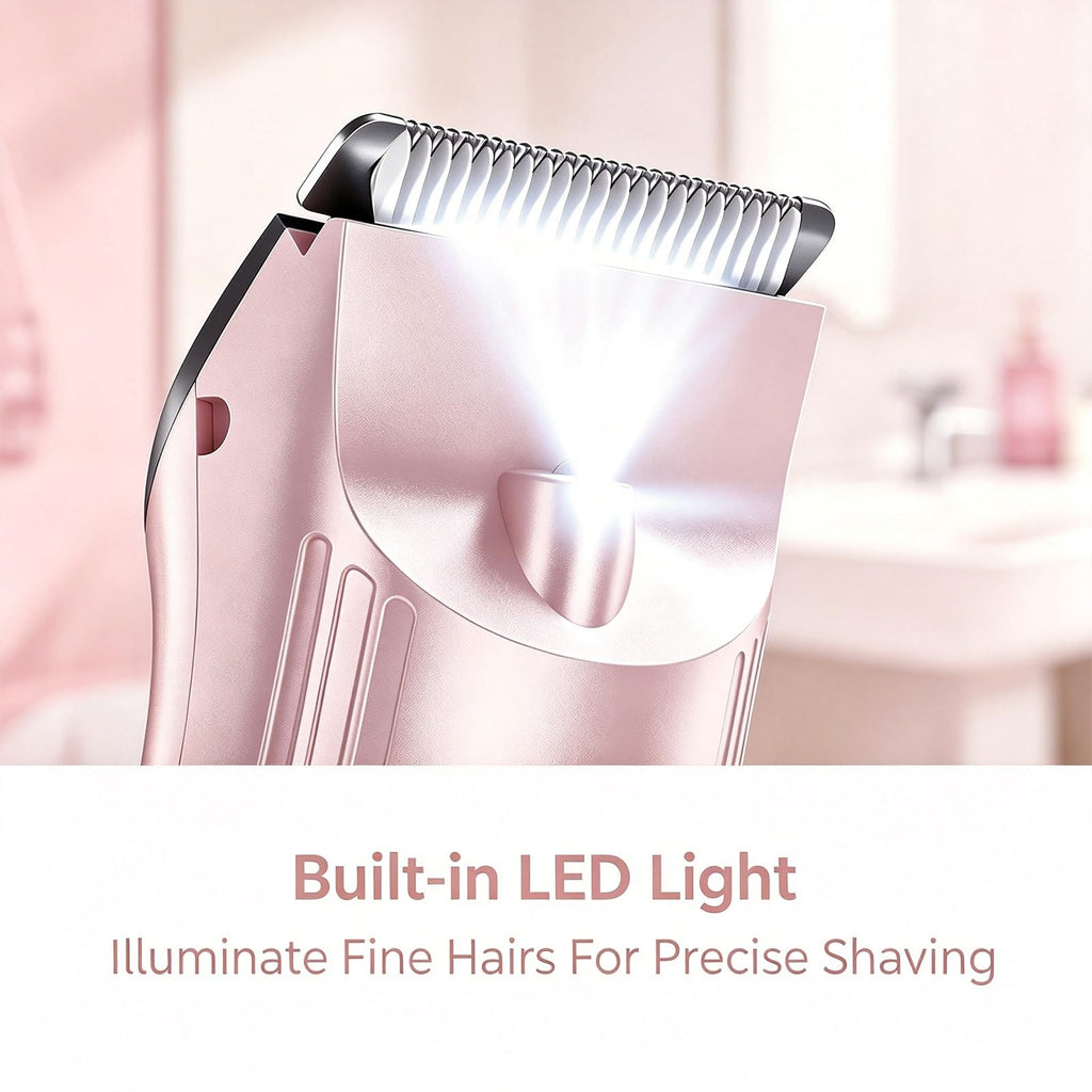 Waterproof Rechargeable Electric Razor with 2 Heads O9435