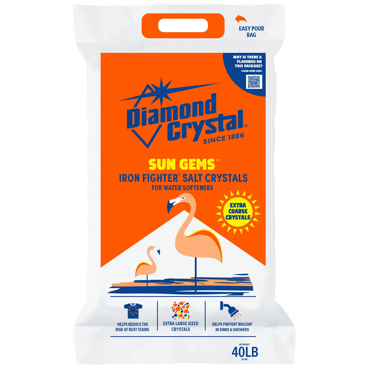 Water Softener Salt Crystals, 40 lbs C679939