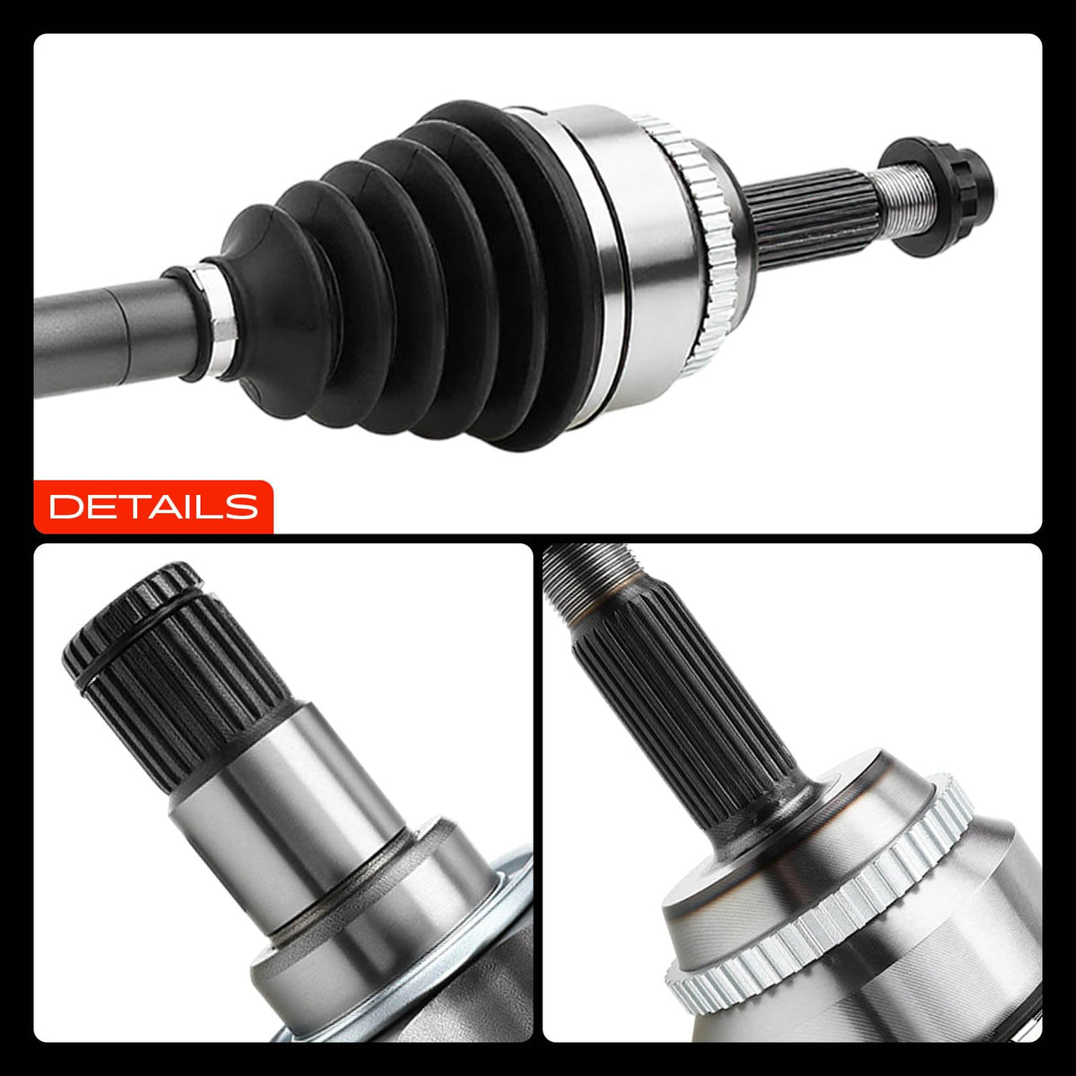 Set of 2 Front CV Axle Shaft Assembly M2594