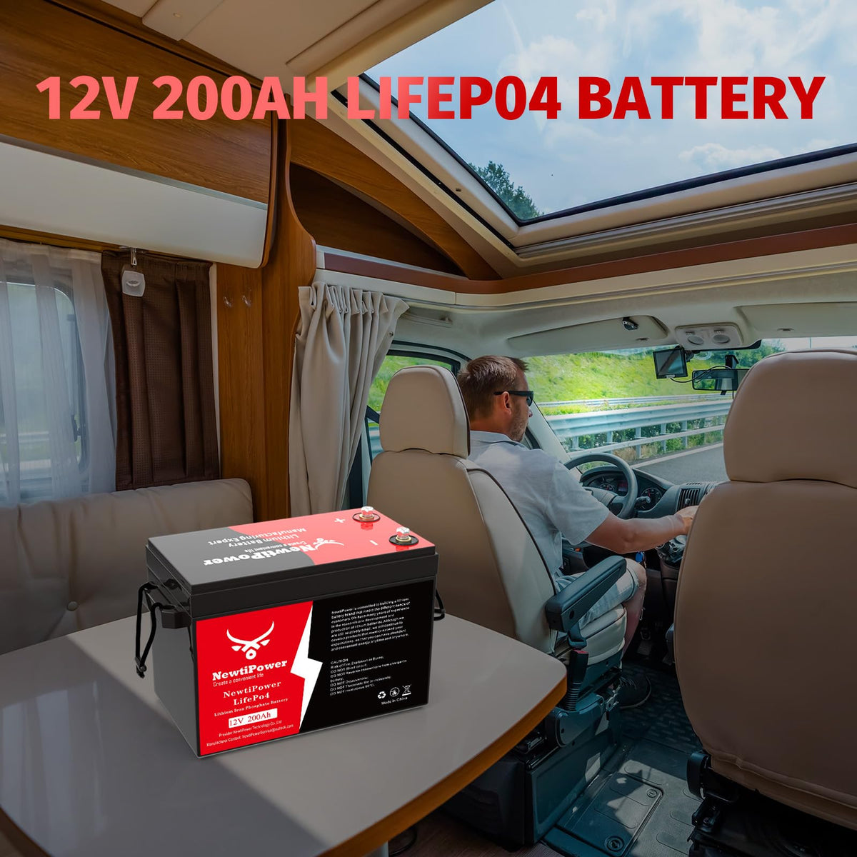 12V 200Ah LiFePO4 Lithium Battery N41447