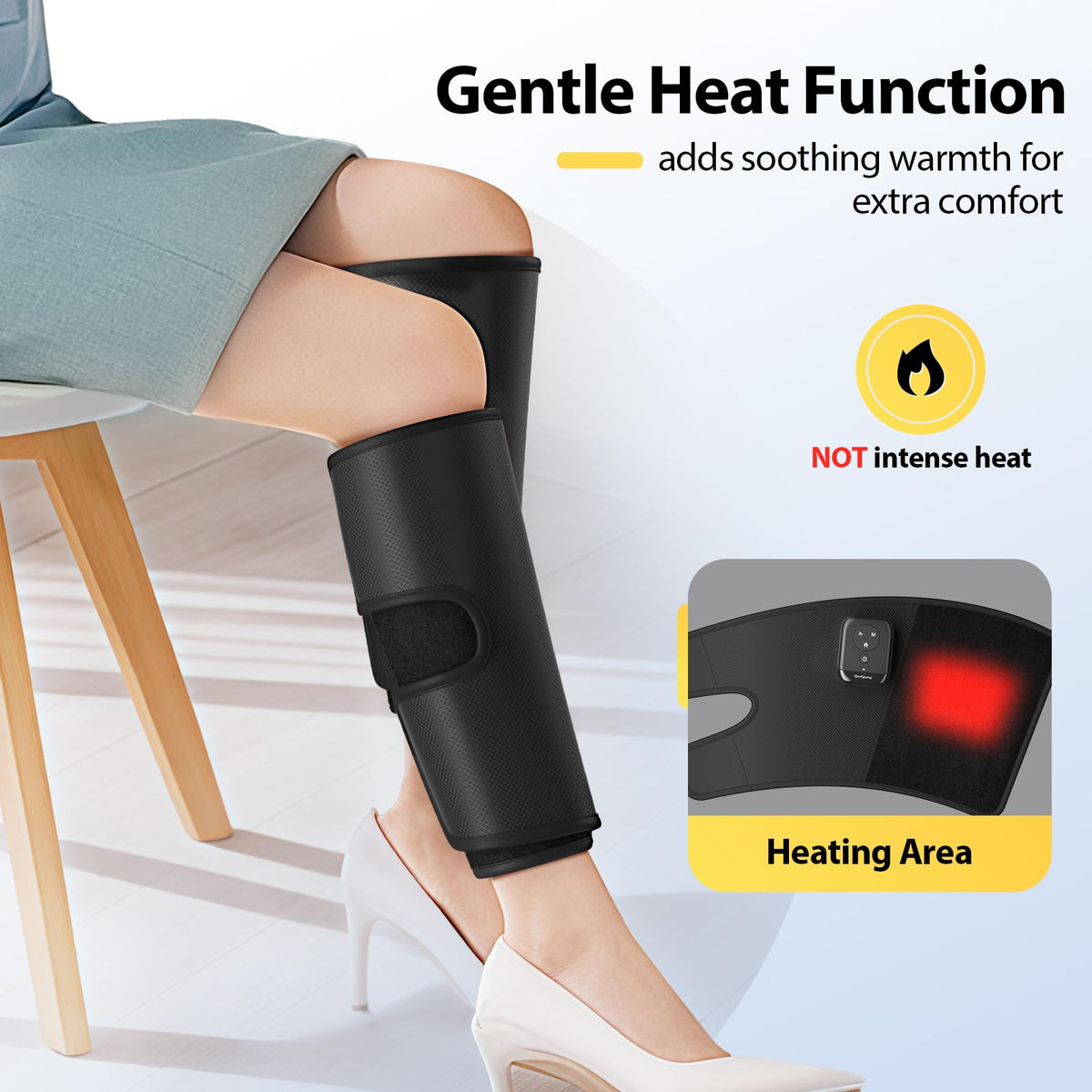 Cordless Air Compression Calf Massager with Heat V94485